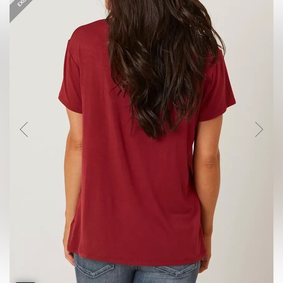 Modish rebel bke burgundy compass top S - Picture 2 of 7